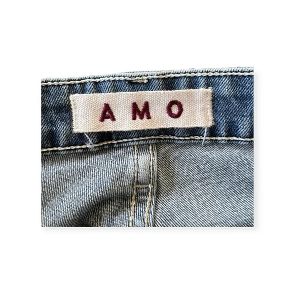 AMO Twist Yours Truly Jeans Denim straight leg Size 25 - Picture 10 of 10